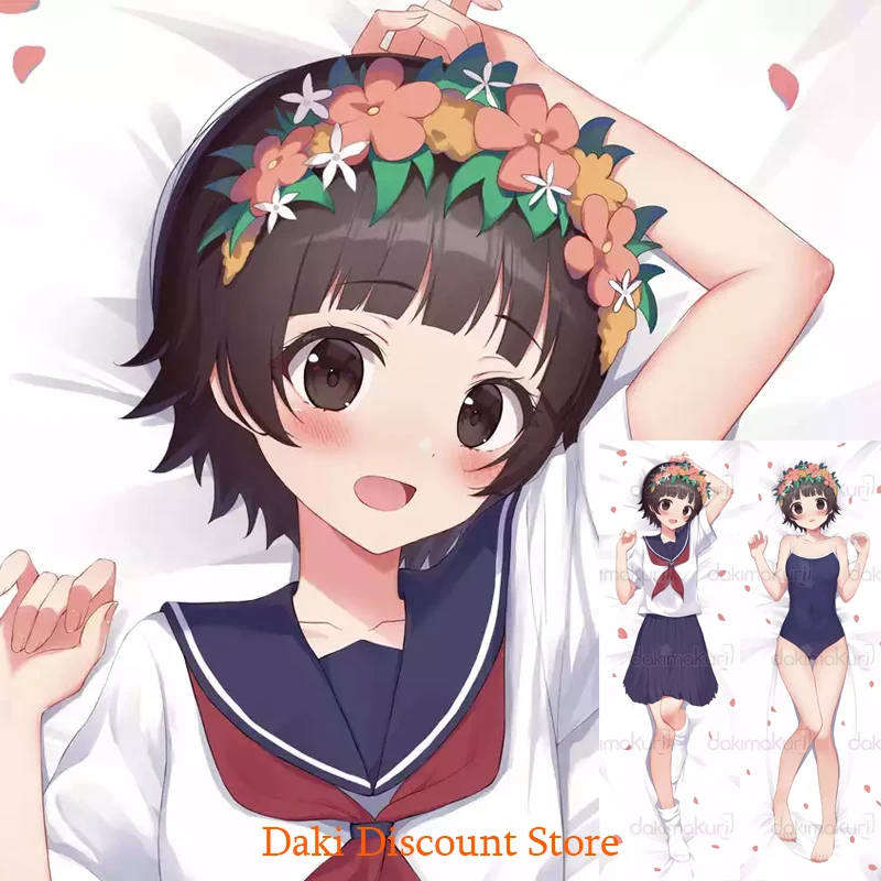 Dakimakura Anime Kazari Uiharu A Certain Scientific Railgun Double Sided Print Life Size Body Pillow Cover Pillowcase