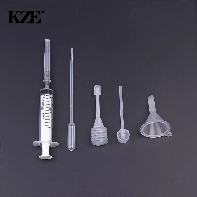 6units/Set Perfume Refill Tools Set Plastic Diffuser Syringe Straw Dropper Funnel Spray Dispensing Required Cosmetic Tools