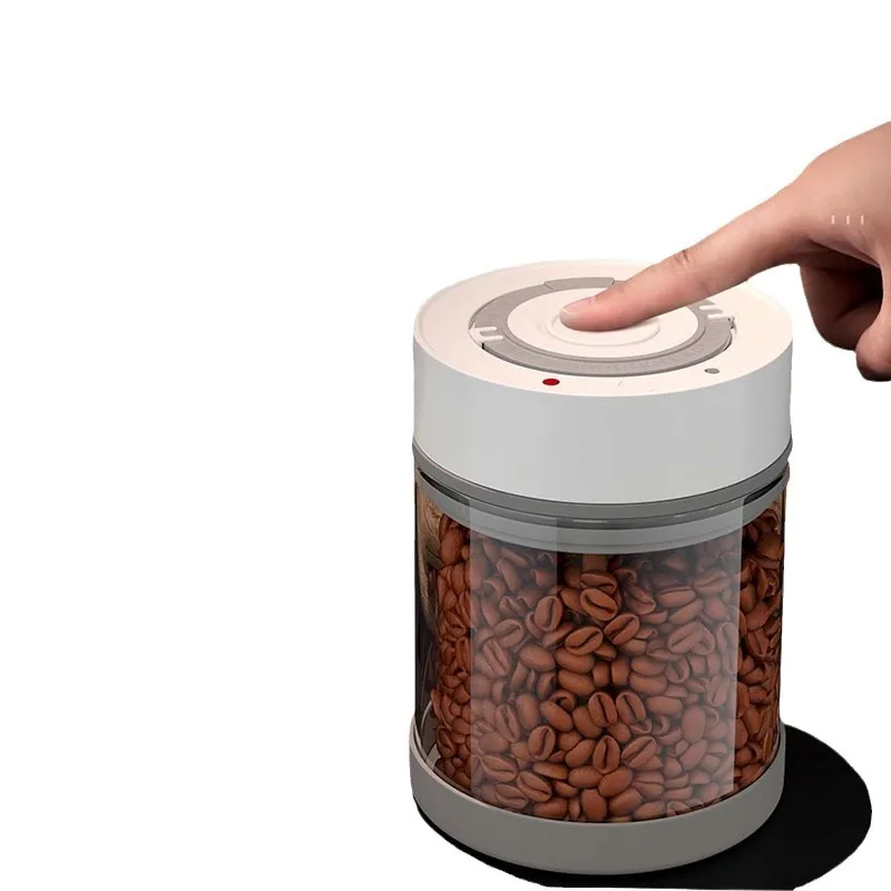 Electric vacuum glass sealed jar, coffee bean storage jar, coffee powder storage storage box