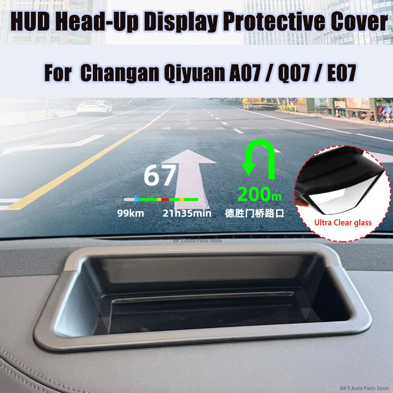 HUD Head-Up Display Protective Cover / Dashboard Dust Cover for Changan Qiyuan A07 / Q07 / E07, Car Interior Accessories