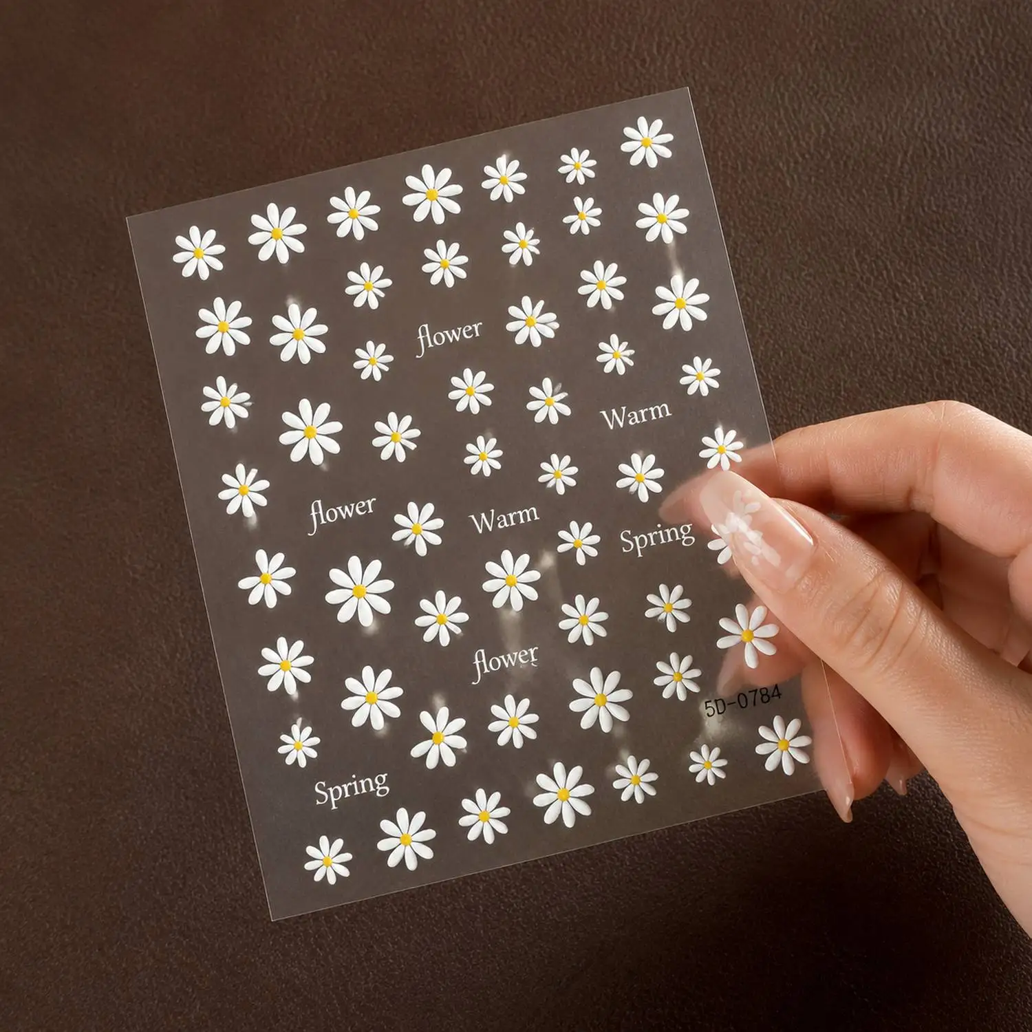 

1Pc Vibrant 3D Daisy Raised Design Floral Nail Art Stickers White Yellow Summer Motif Nail Decal Elegant Vacation Art NailSlider