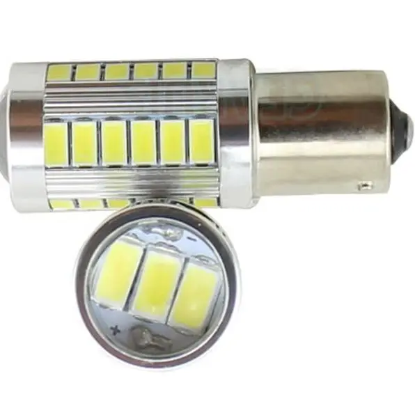 

50pcs P21W 1157 BAY15D 1156 BA15S BAU15S Strobe flash 33 SMD 5630 LED Rear Reverse Bulbs Tail Brake lights Parking Bulbs