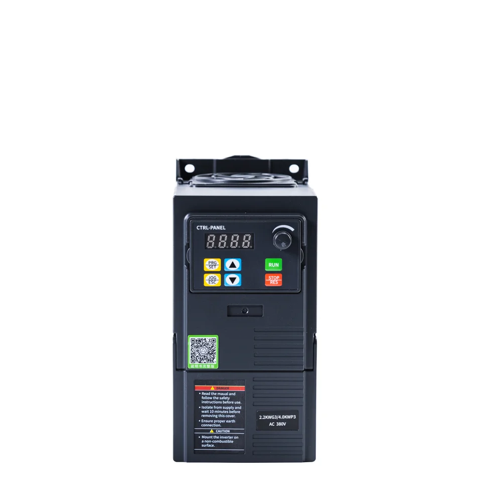 Mini Universal 750W-1.5KW Three Phase Inverter Frequency Converter 220V-380V Low Voltage AC Motor Speed Controller Vector