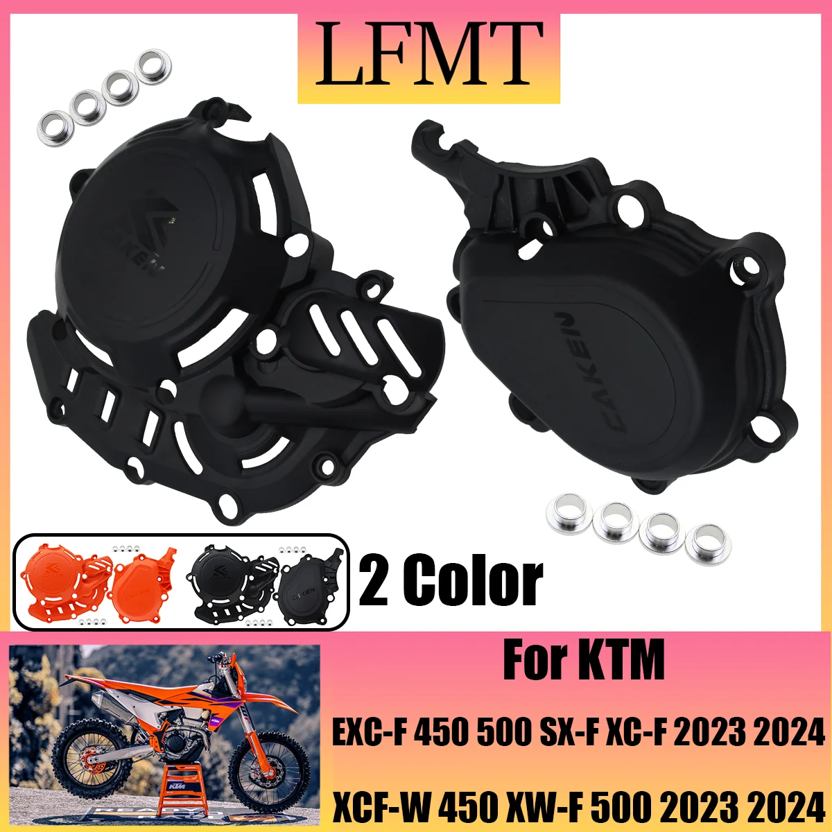 

NEW 2024 Motorcycle Engine Ignition Clutch Cover Protector Guard For KTM EXC-F SX-F XCF-W XW-F For HUSQVARNA FC FE 450 501 2024