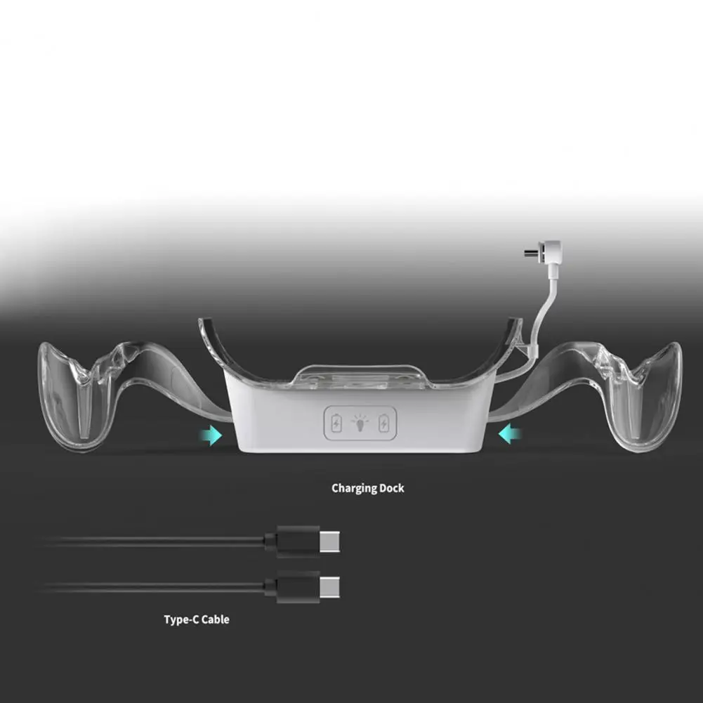 Vr Headset Battery Charger Charging Station Meta Quest 3s/quest3/quest2 Vr Headset Charging Stand with Touch Control Fast