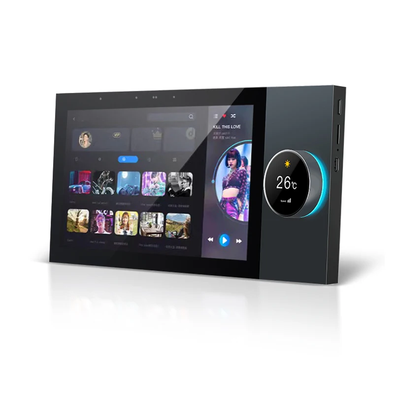 Touch Screen Smart Home Control Panel & Music Playback Control Center 2-Way Speakers for Smart Home