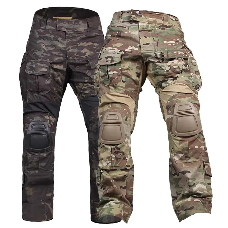 

Tactical Pants Men GEN3 Paintball Pants Combat Cargo +Knee Pads G3 CP Camo Airsoft Trousers Equipments Camping Hunting Clothing