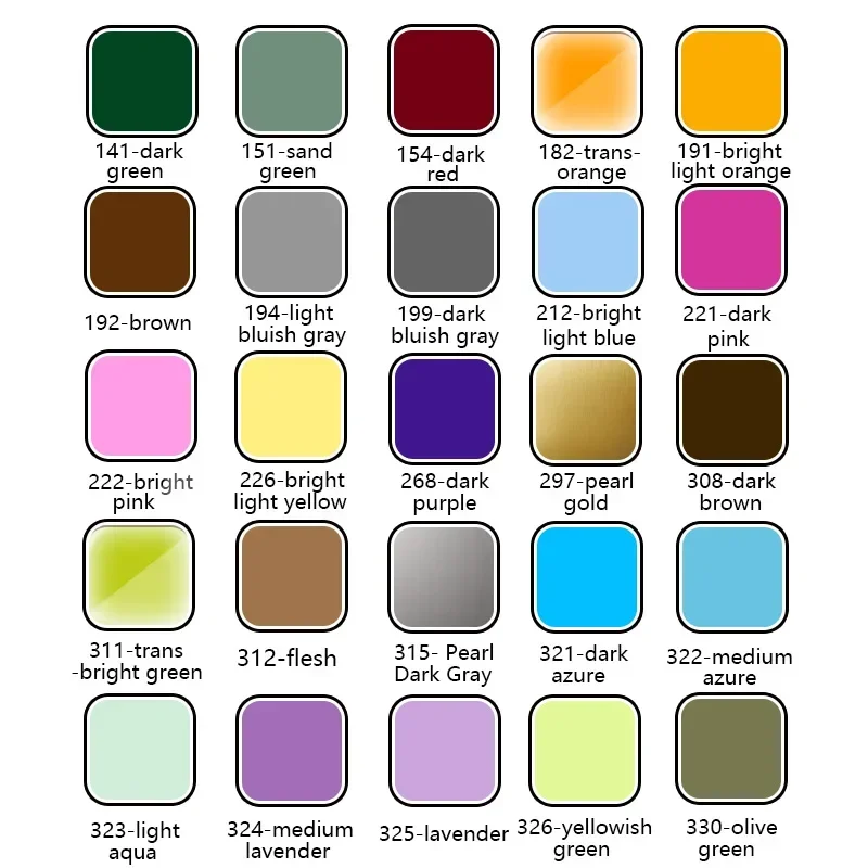 10pcs Compatible MOC Brick Parts 87693 Headwear Accessory Plume Feather Small with Pin Building Block Particle DIY Kid Brain Toy - Image 5