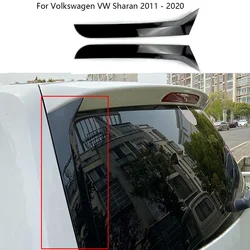 2PCS Rear Window Deflector Splitter Cover Side Canards Wing Spoiler Sticker For Volkswagen VW Sharan 2011 - 2020 Car Accessories