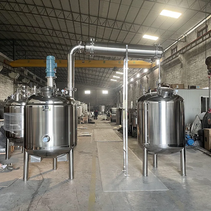 Stainless steel electric heating distillation reactor laboratory batching mixing tank alcohol recovery distillation
