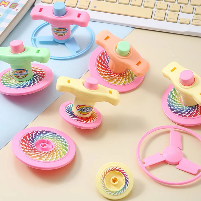 

2 шт., ностальгия детства, пластиковая пусковая установка, летающий диск, вращающийся гироскоп, игрушки для детей и взрослых, игрушки для снятия стресса, игрушки для детского сада