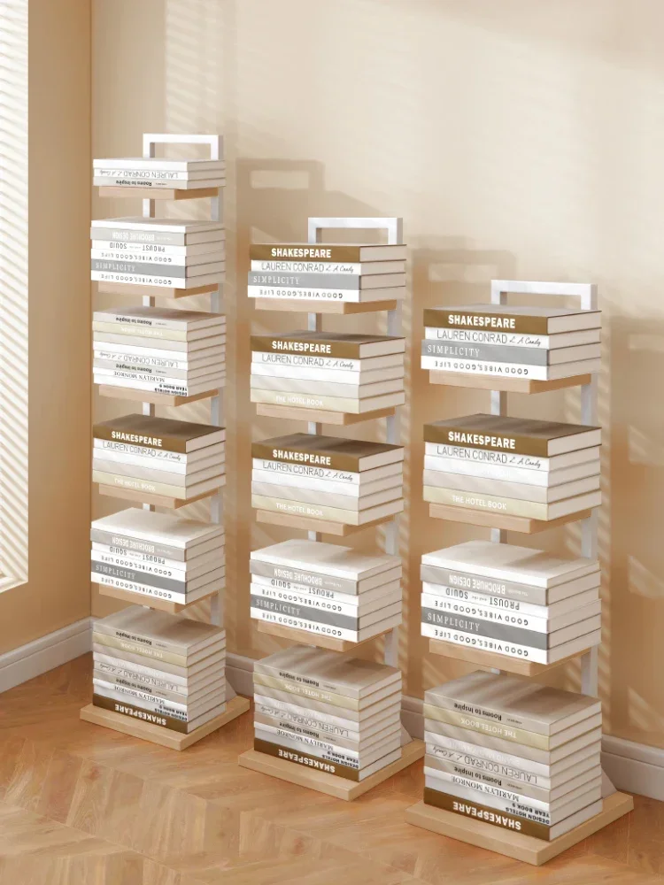 

Invisible Shelves Floor-to-Wall Living Room Storage Corner Student Small Book Storage Rack