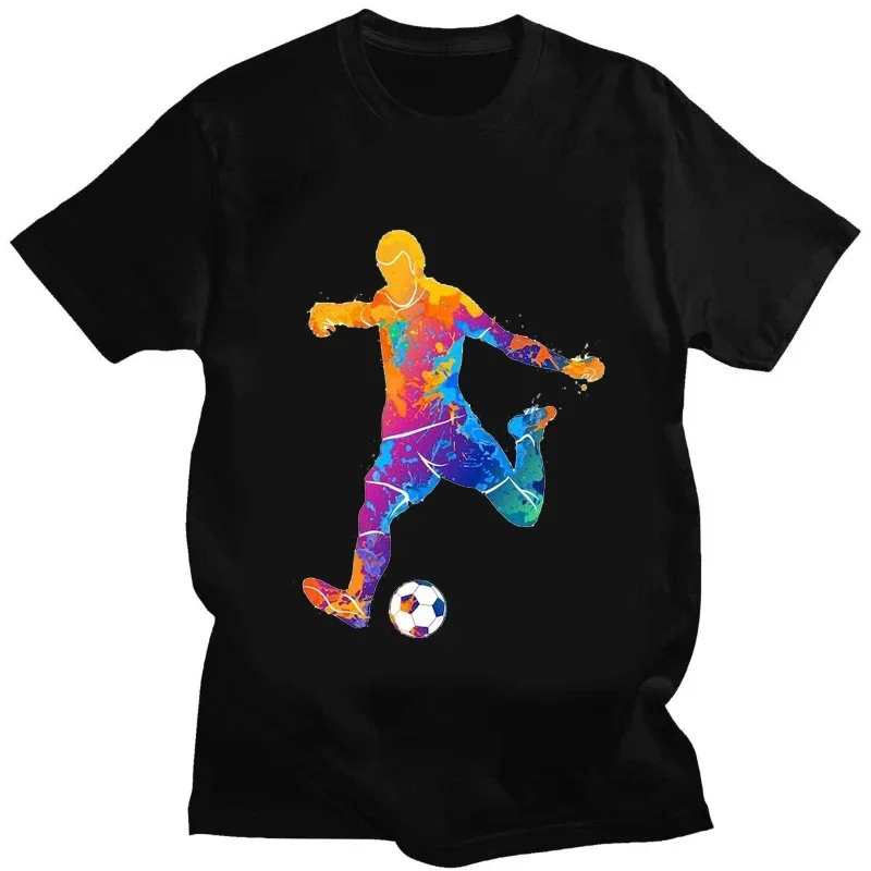 Art Creative Gift Sports T-shirt People Are Playing Football T Shirt  Women Men Clothing Tees Tops Graphic T Shirts Ropa Hombre