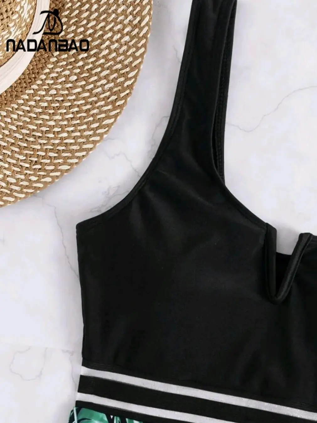 Nadanbao seksowne body jednoczęściowy strój kąpielowy kobiety kwiatowy nadruk stroje kąpielowe bez pleców kobiece splot moda impreza na plaży strój