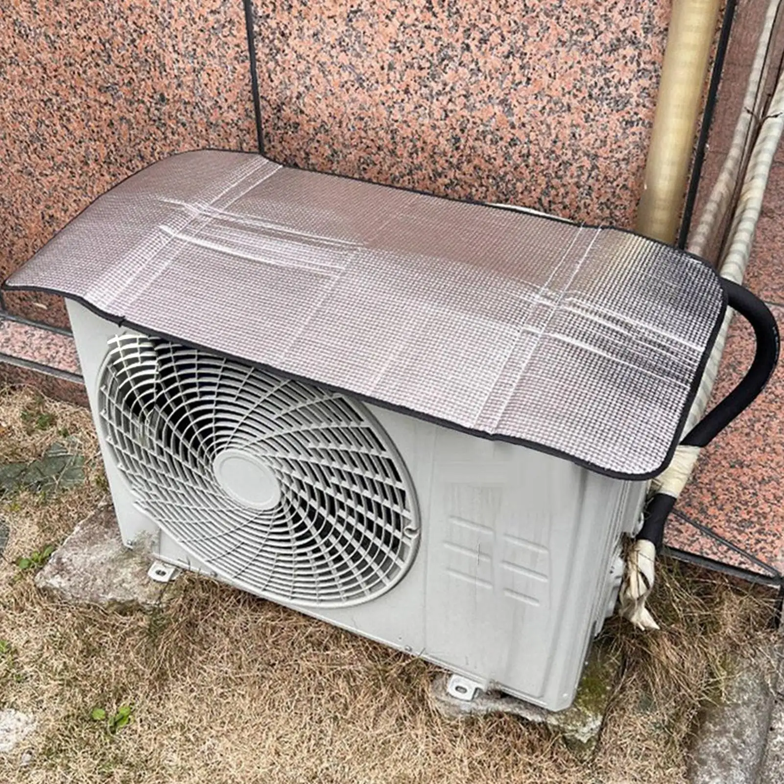 Outdoor Air Conditioner Cover Waterproof Air Conditioner Guard Waterproof AC Condenser Compressor Sun Shade for Winter Weather