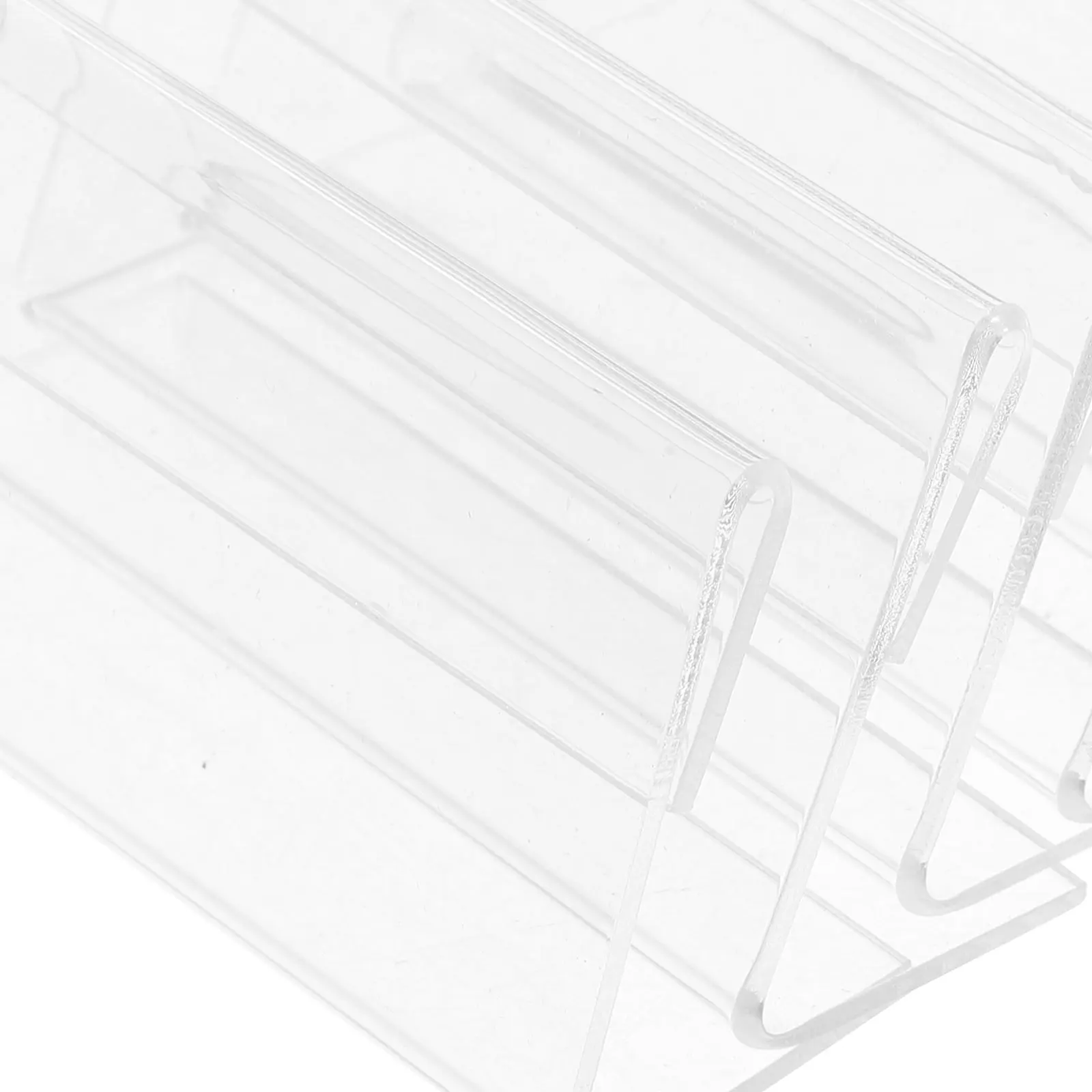 

20 Pcs Acrylic Price Tags Holders 7x4cm Transparent L Shape Sign Display Stand for Supermarket Fruit Shop Reusable Practical
