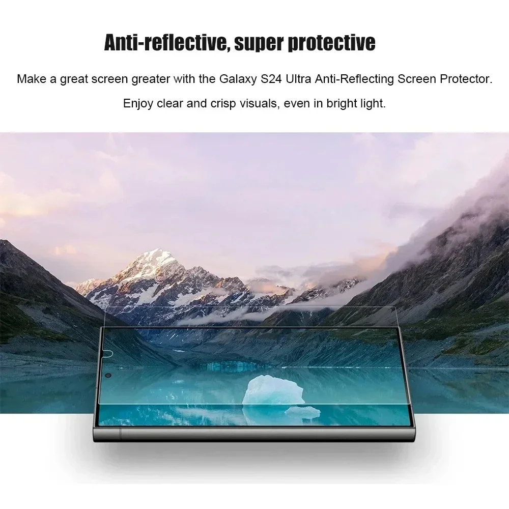 2PCS Original Samsung Anti-Reflective Screen Protector EF-US928 for Galaxy S24 Ultra Smartphone Screen Protector