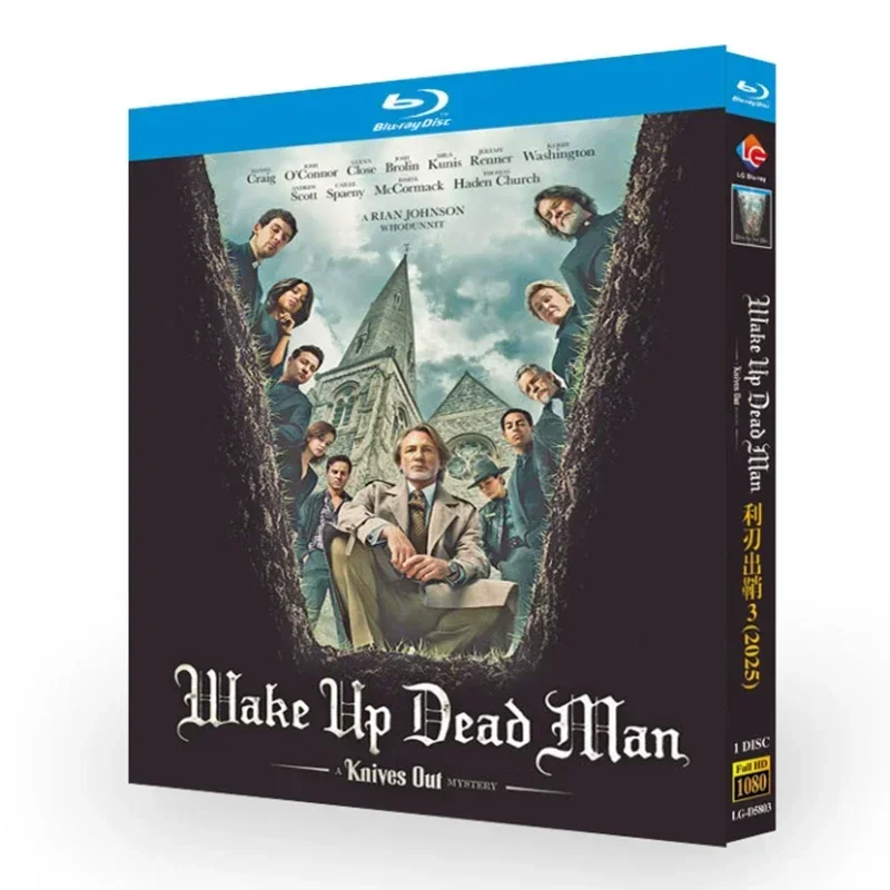 Wake up Dead Man: a Knives out Mystery 2025 Blu-ray Disc High Definition BD - Mystery Thriller DVD