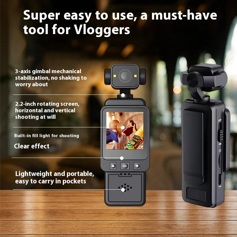 New Cross-Border 1080P High-Definition Riding Sports Camera Volg Chest-Worn Recording Video Camera Outdoor Activity Tracker