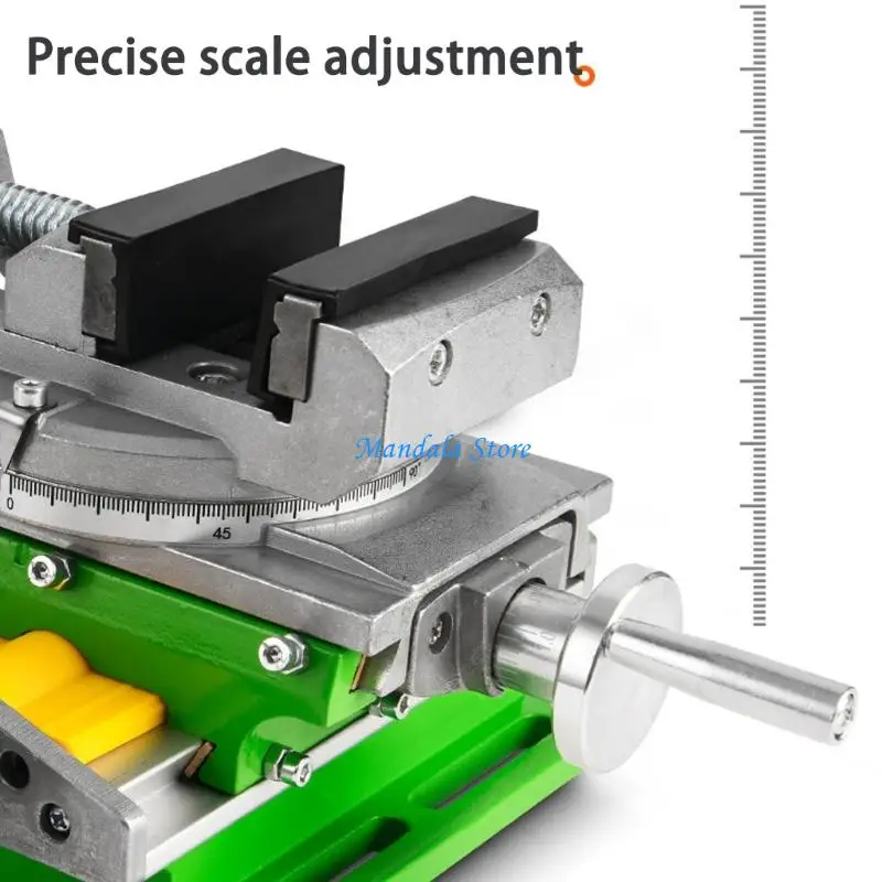U2JC 작업장 효율성을 위한 이중 스케일 제어 및 90° 각도 조절 기능을 갖춘 경량 알루미늄 회전 베이스 드릴링 정밀 바이스
