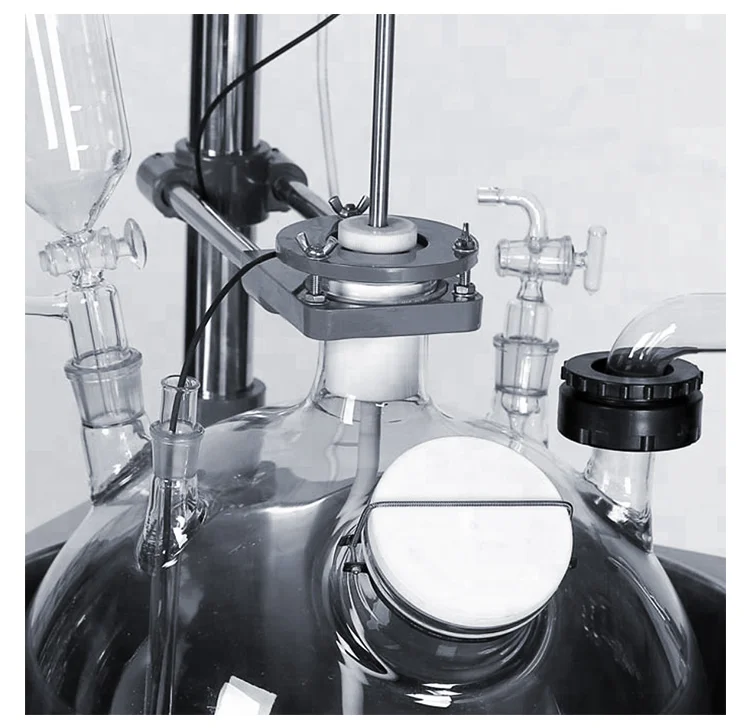 50L 100L - oil bath heating jacket single glass reactor