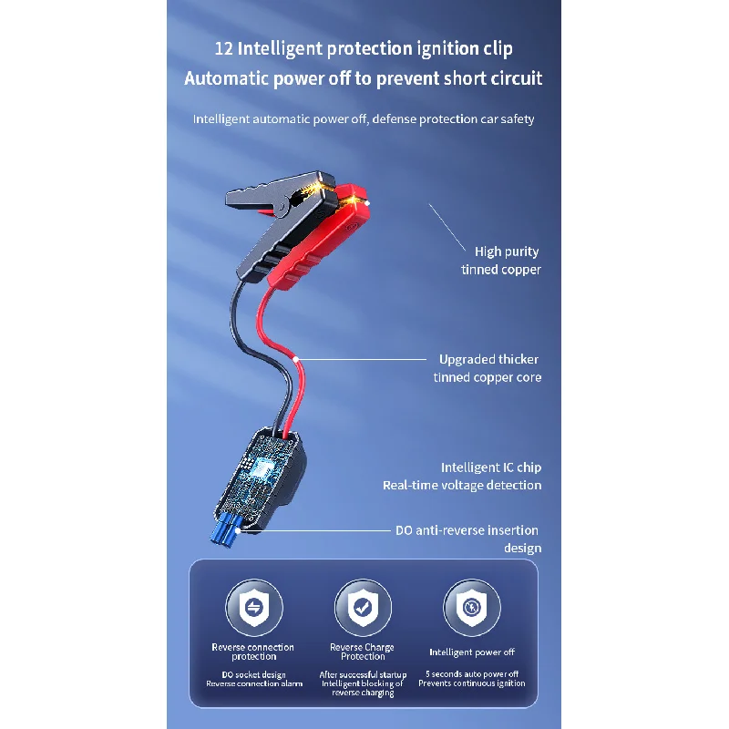 جهاز معزز بطارية بنك الطاقة المحمول بقدرة 16000 مللي أمبير في الساعة مع مضخة هواء وشاحن للهاتف المحمول #6