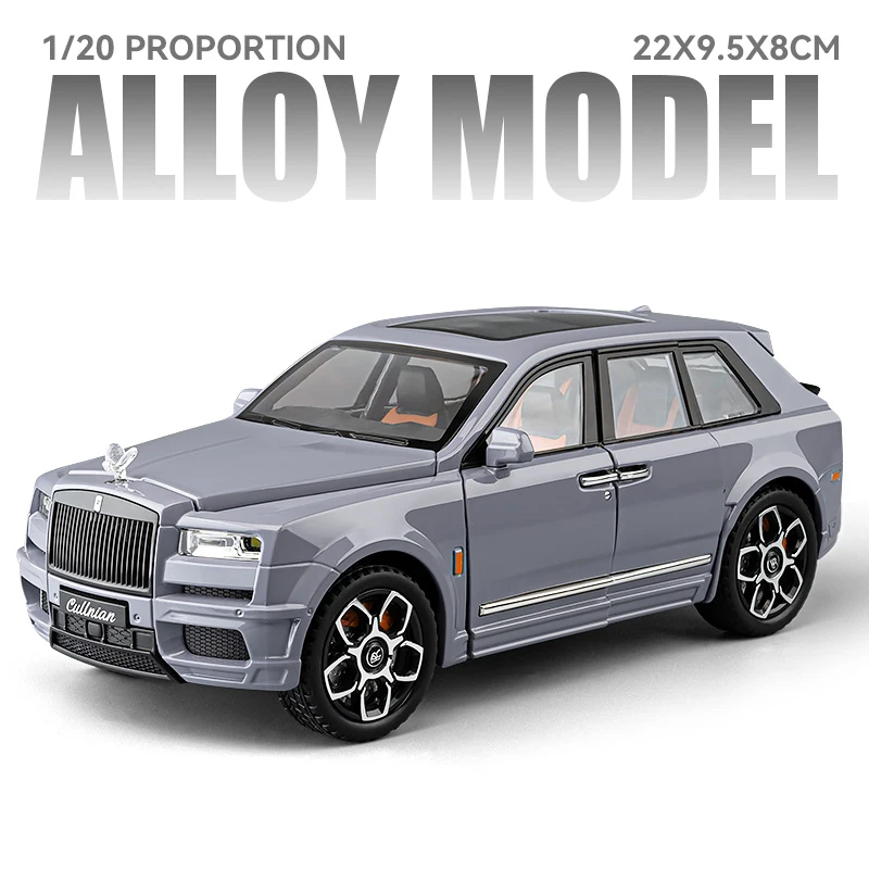 1:20 Rolls Royce Cullinan Black Badge SUV Alloy Die Cast Toy Car