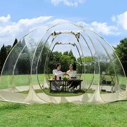 Transparent Dome Tent Camping Tent Outdoor Waterproof 10-15 Person Transparent Mushroom Tent For Wild Trips Hiking SurvivalOutdo