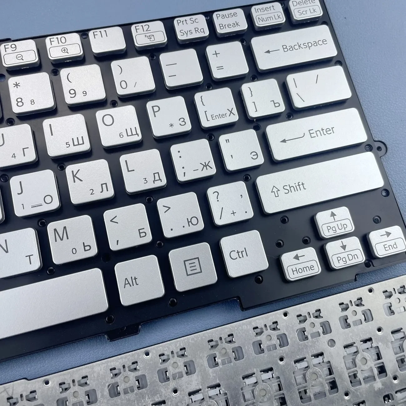 Russian Silver Keyboard For SONY VAIO SVE13 SVS13 Series Without FRAME RU Layout