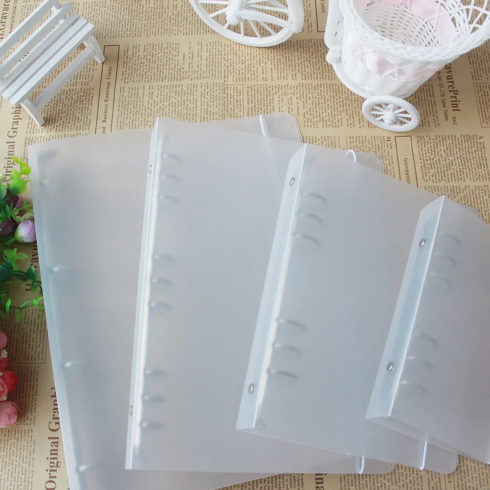 Binding Presentation Cover File Pockets Expandable Binder Semi-transparent Folder