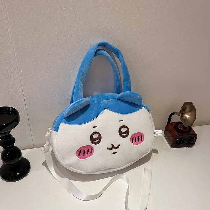 Chiikawas sac à main en peluche mignon Usagi Hachiware sac à bandoulière filles grande capacité sac à bandoulière mode sacs de rangement portables cadeau