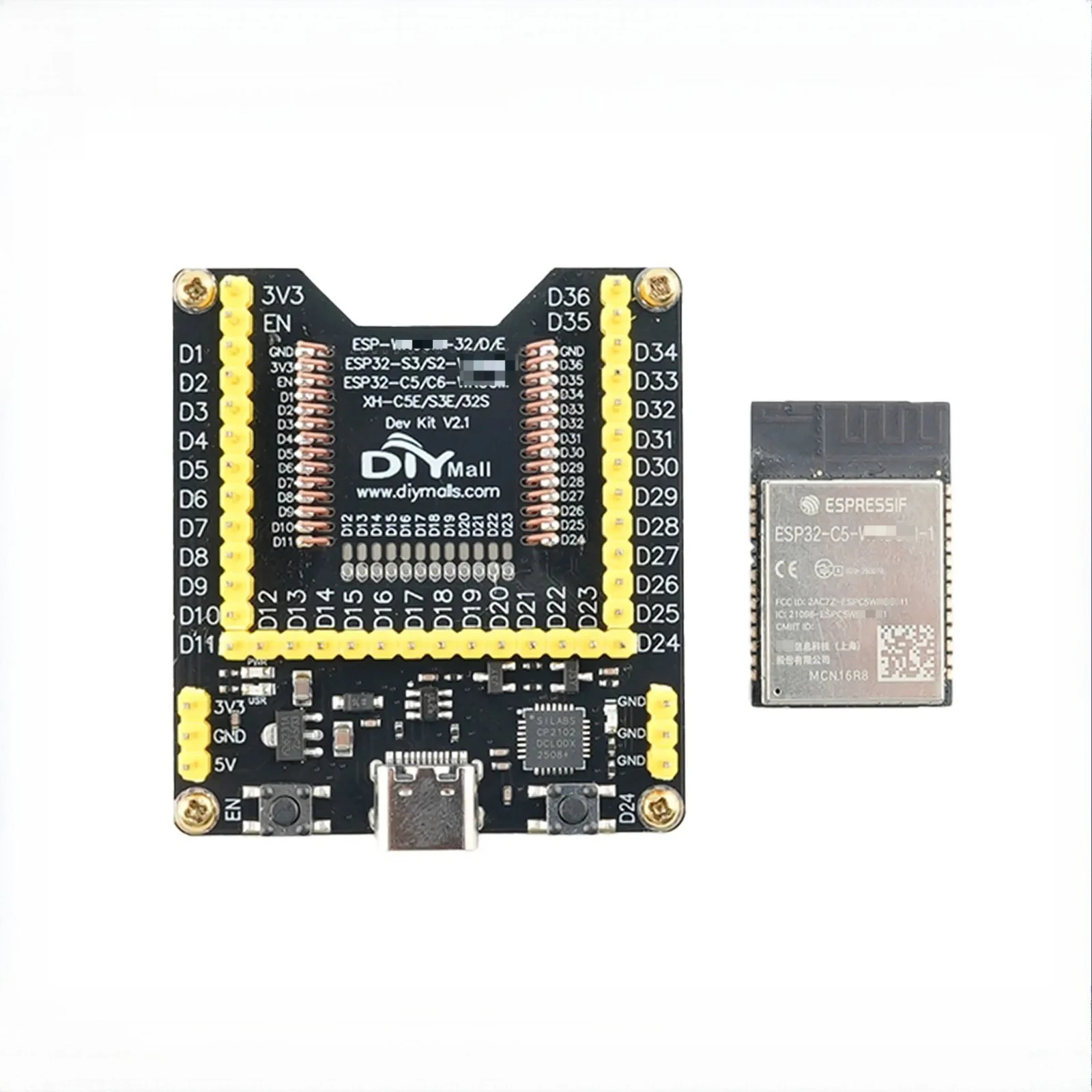 ESP32 Programmer Test Board Dev Kit for ESP/W/R//OOM ESP32-S3 ESP32-S2 ESP32-C5 ESP32-C6 XH-C5E XH-S3E XH-32S