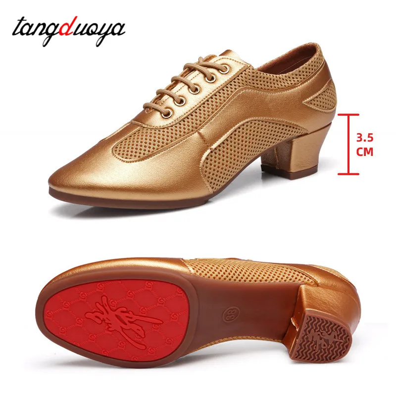 Sapatos de dança latina das mulheres jazz ballroom salsa sapatos de dança mulher de salto alto treinamento moderno tênis de dança tango feminino