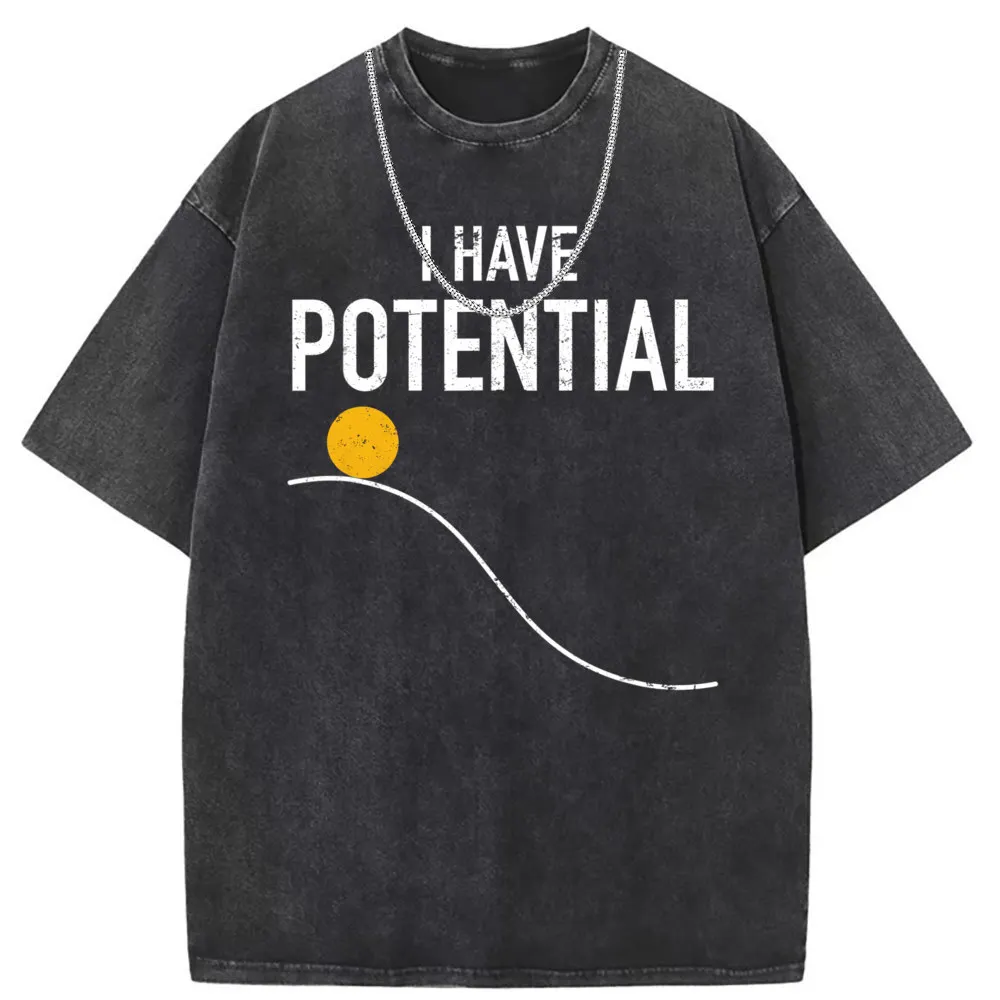 I Have Potentia Energy Funny Physics Teacher Nerd Gifts T Shirt Men Sweatshirts Leisure Long Sleeve 2023 Preppy Style