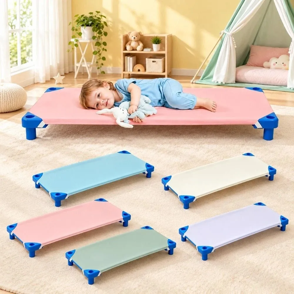 51*23inch Kids Nap Cot Cover Loose Tight String 4-corner Rubber Bands Child Bed Sheet Solid Color School Naptime Cot Sheets