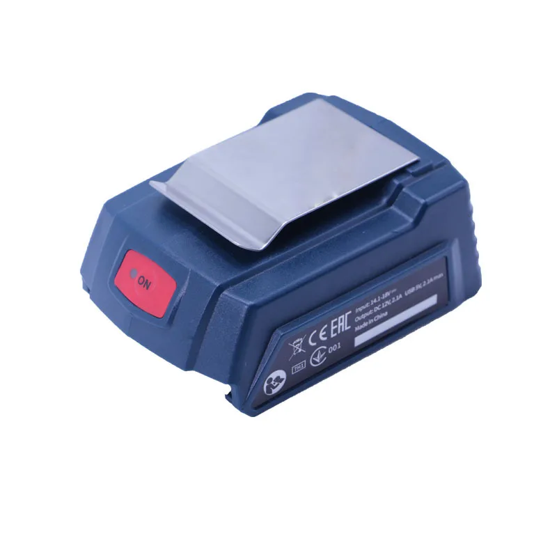 Imagem -03 - Adaptador de Energia para Bateria Bosch 18v 14v Bat618 Bat614 para dc 12v2a 3a pd 22.5w Qc3.0 Tipo-c Usb Peças de Ferramentas Acessórios