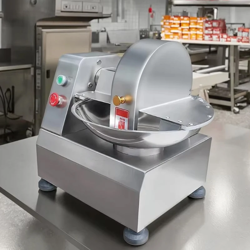 BABEJING 220V Commercial Electric Vegetable Cutter, Stainless Steel Dumpling Filling Mixer