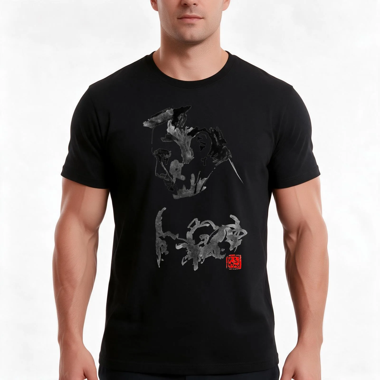 tatsuya nakadai yakuza T-Shirt, Summer Casual Cotton Tee, Oversized Streetwear Tops, Vintage Graphic Print, Unisex Men Women
