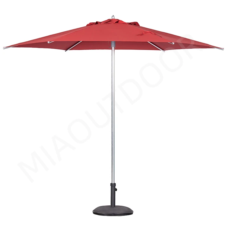2019 New Luxury Custom Commercial Garden Patio Parasol Aluminum Resort Outdoor Sun Beer Beach Umbrella for Advertising