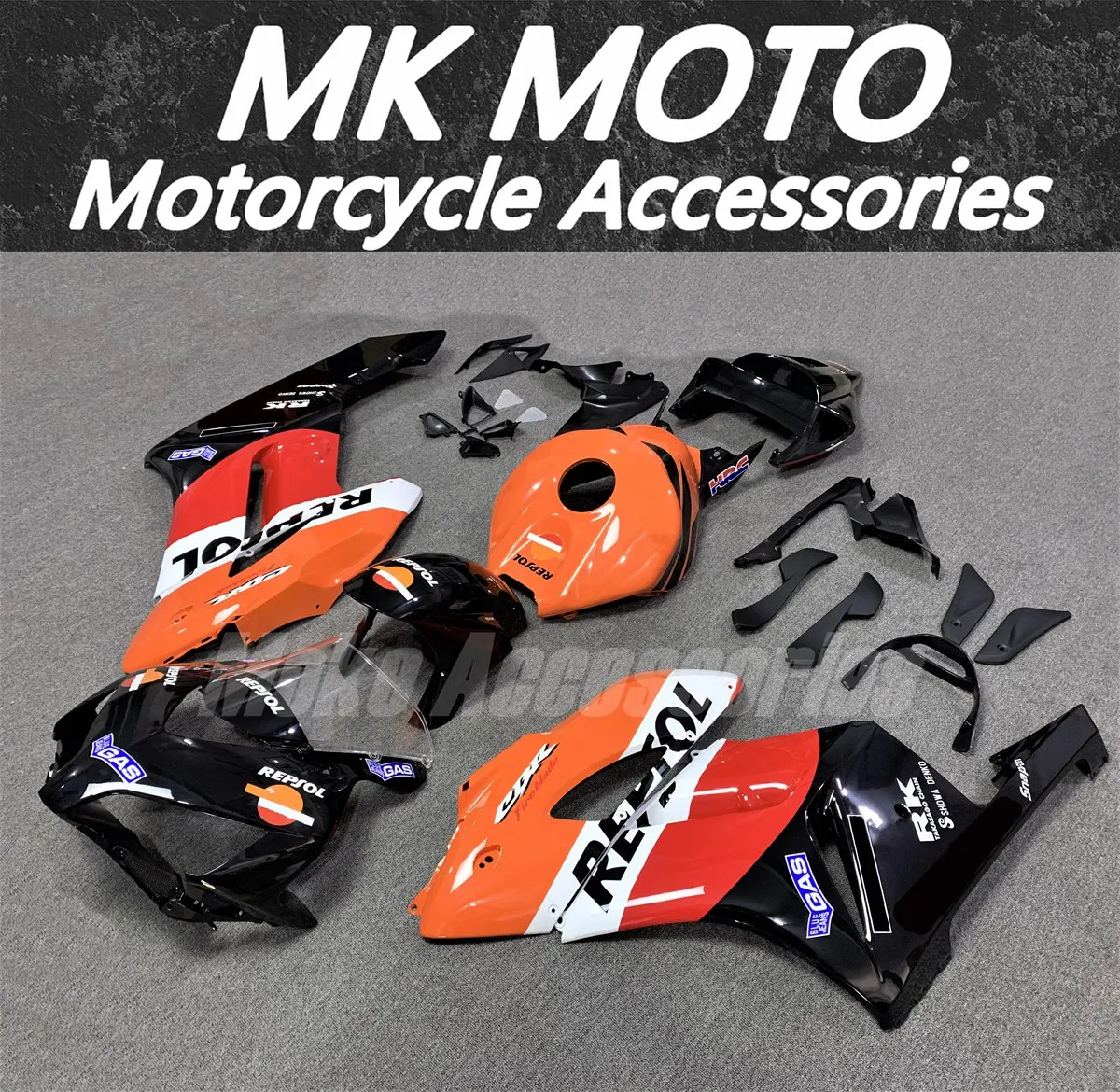 

Moke moto Motorcycle Bodywork Set For Cbr1000rr 2004-2005 Fairings Kit Fit High Quality ABS Injection Black Orange White Bule