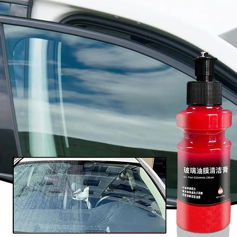 

100ml Car Glass Oil Film Remover Glass Polishing Compound Windshield Cleaner Car Glass Window Polishing Care Cleaning Paste