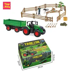 RC Car Farmer Farm Tractor Truck Sliding Simulation Inertia Combine Harvester Engineering Vehicle Kids Toys Boy Birthday Gift