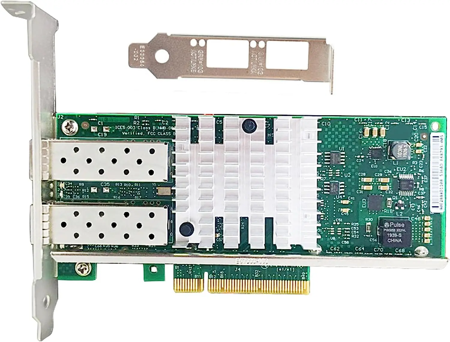 Tarjeta de red SFP + PCI-E de 10Gb, NIC, comparable con Intel X520-DA2, con Chip Intel 82599ES, puerto Dual SFP +, PCI Express X8, Ethernet