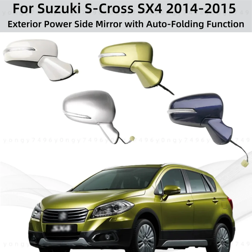 

Cars Upgrade Accessories ABS Exterior Power Side Mirror with Auto-Folding Function For Suzuki S-CrossSX4 2014-2015 Decoration