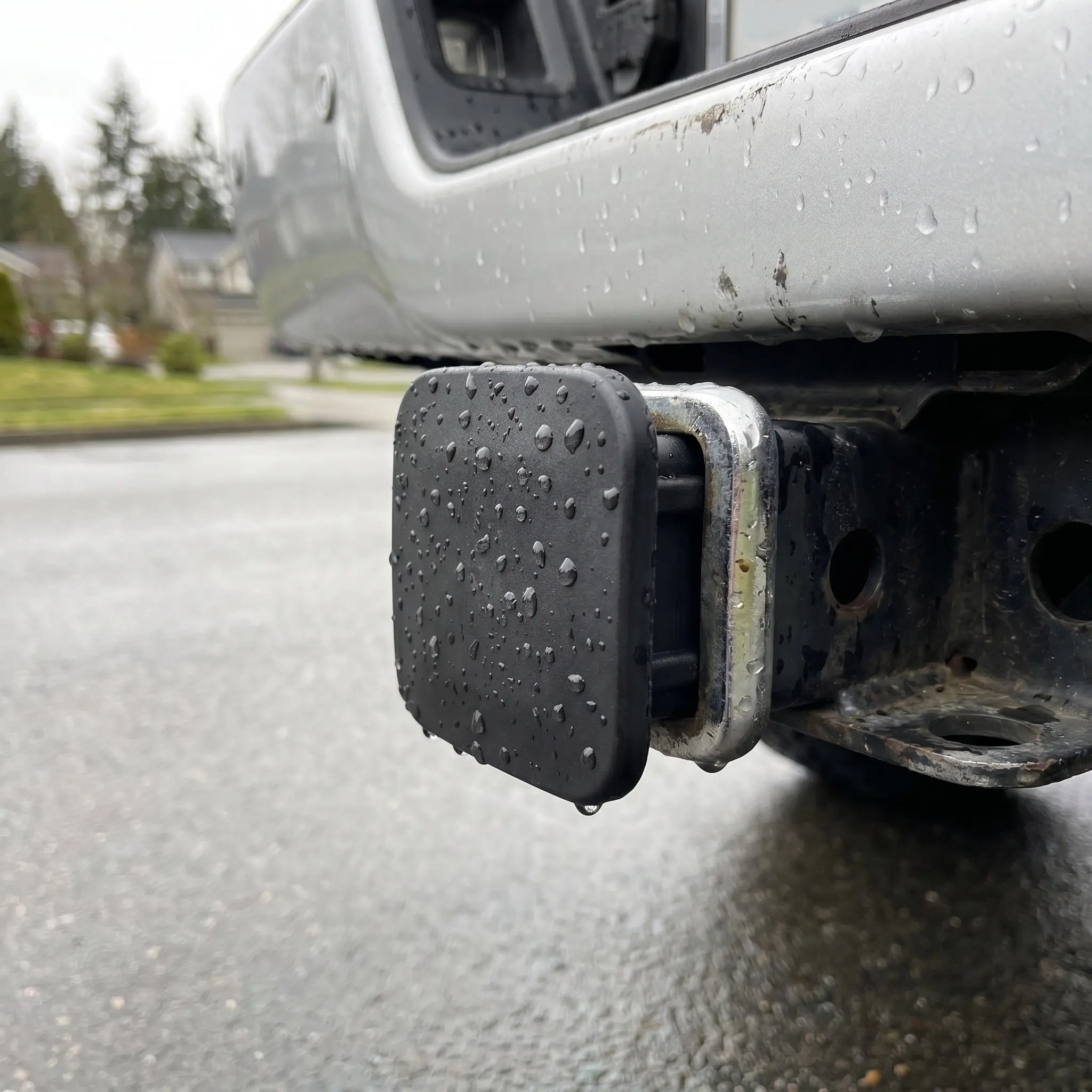 2Pcs Hitch Cover Plastic 2 Inch Trailer Receiver Cap Dustproof Weatherproof Towing Hitch Protector Receiver Tube Plug