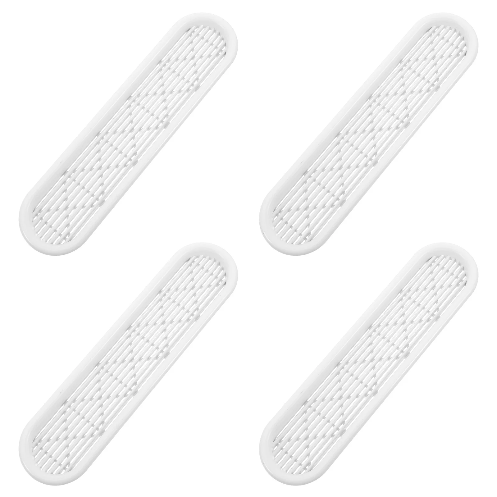 4 Buah Penutup Ventilasi Kabinet Plastik Panel Kisi Ventilasi Udara Sederhana Modern untuk Lemari Penyimpanan Sepatu Furnitur Jaring Ventilasi Aliran Udara