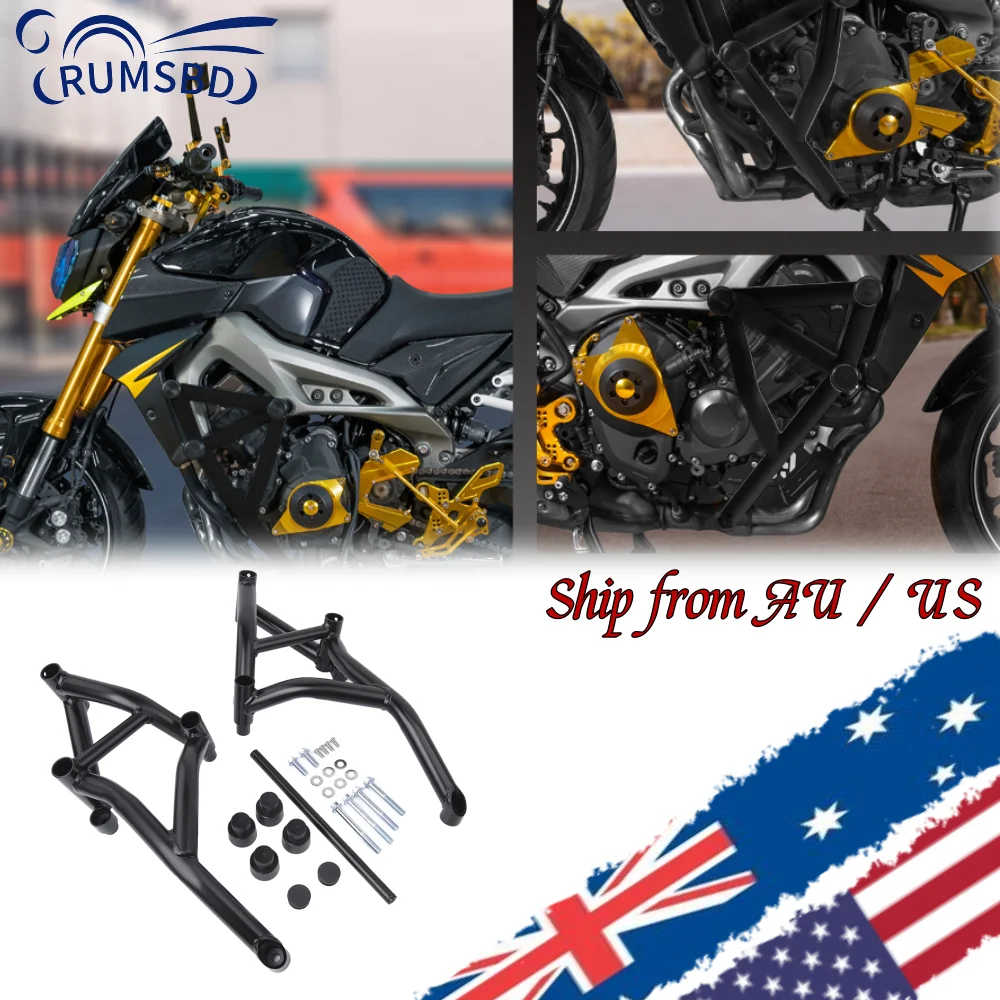 

For MT-09 Stunt Cage Frame Slider Engine Guard Crash Bar Bumper For Yamaha MT09 FZ09 SP MT FZ 09 XSR Tracer 900 GT 2016-2021