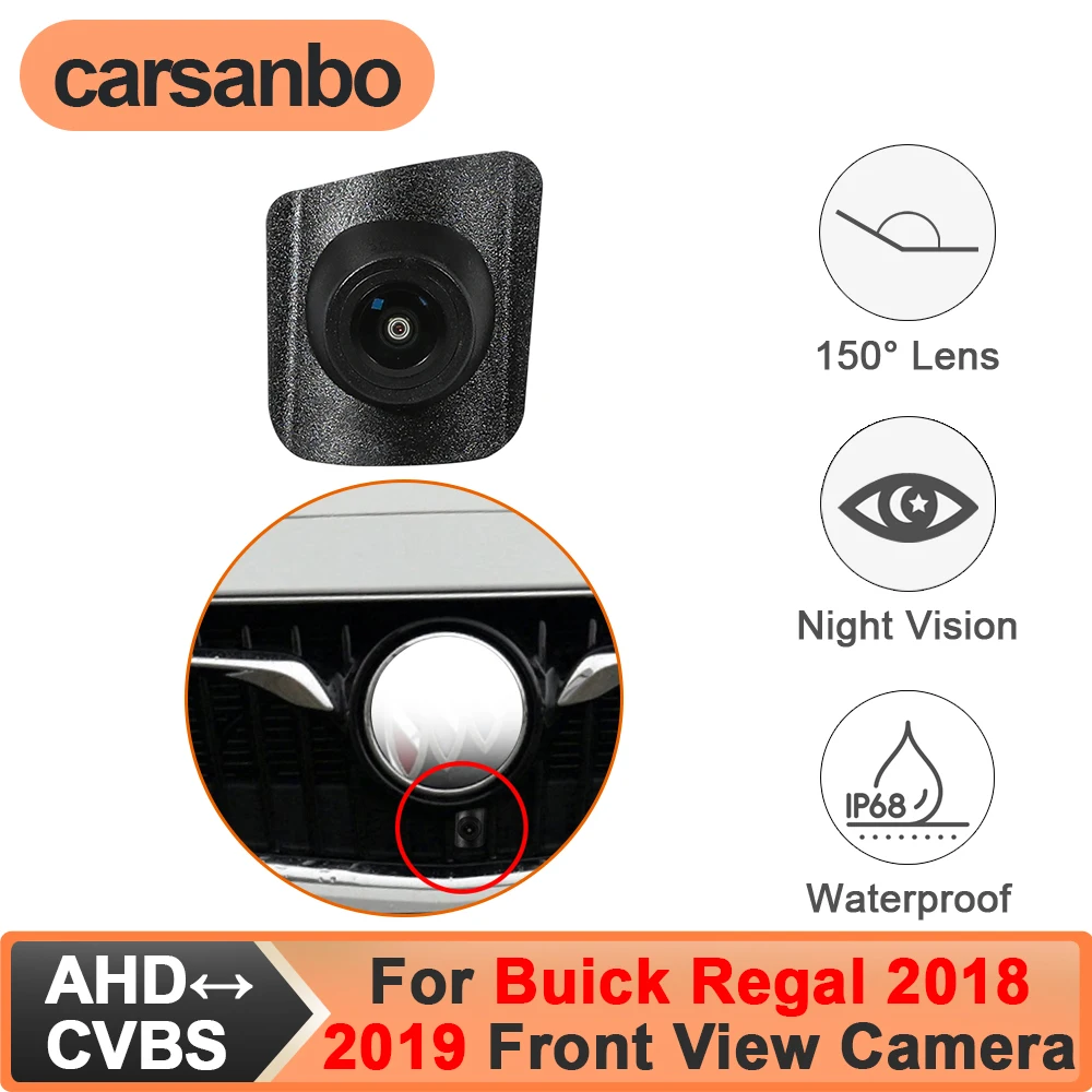 

Камера переднего вида Carsanbo для Buick Regal 2018-2019, OEM, CCD AHD 150 ° Водонепроницаемая фронтальная камера ночного видения с объективом типа «рыбий глаз»