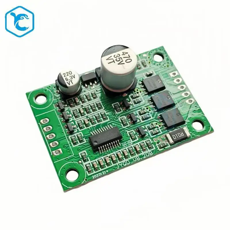 JUYI 5V-28V BLDC Motor Driver Board 5A Brushless DC Controller PWM 0-100% Speed Control for 3 Phase Sensorless Motor
