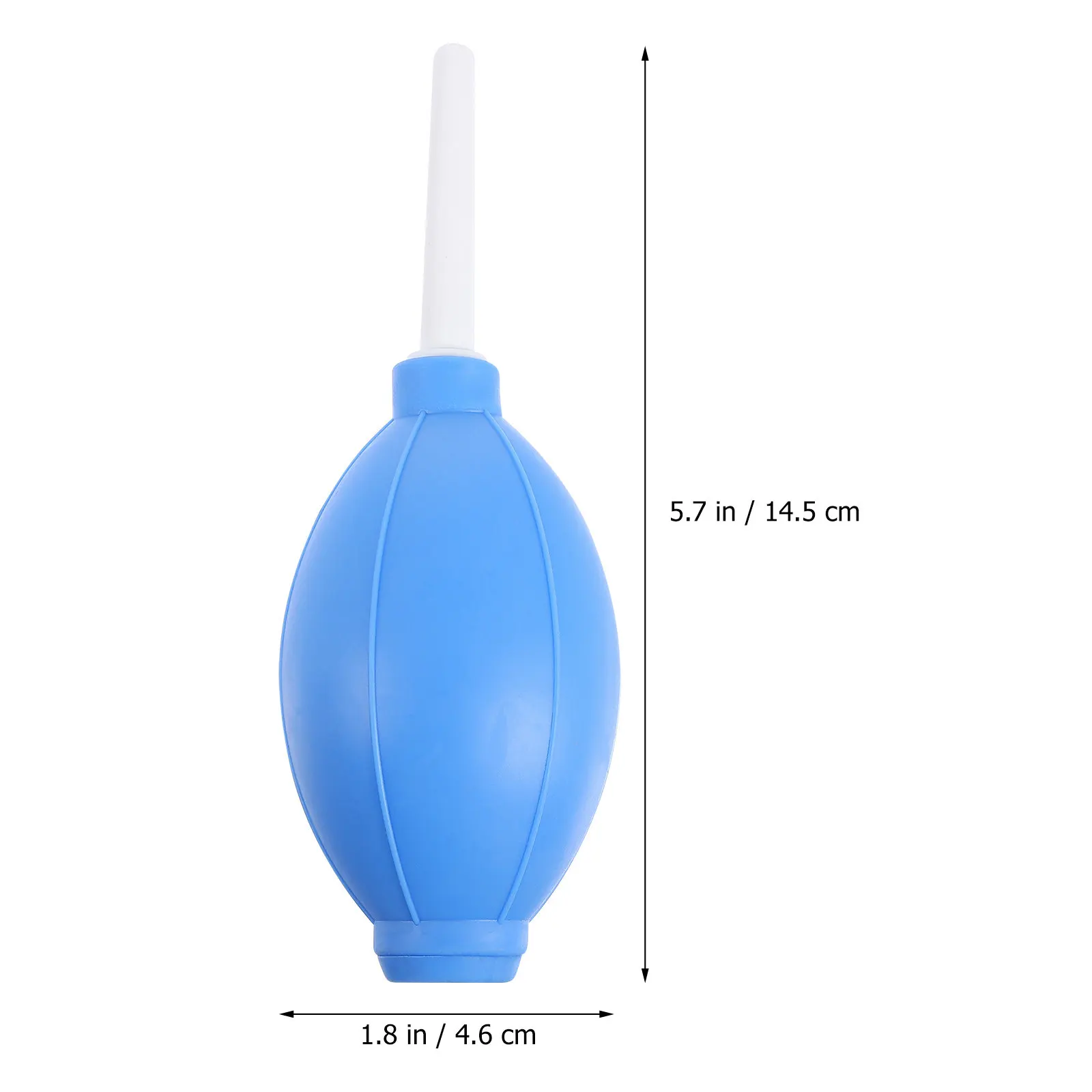 2Pcs Dust Blower Silicone Oval Air Pump Dust Cleaner Tool Blue for Camera Lens Phone Keyboard Watch Precision Equipment